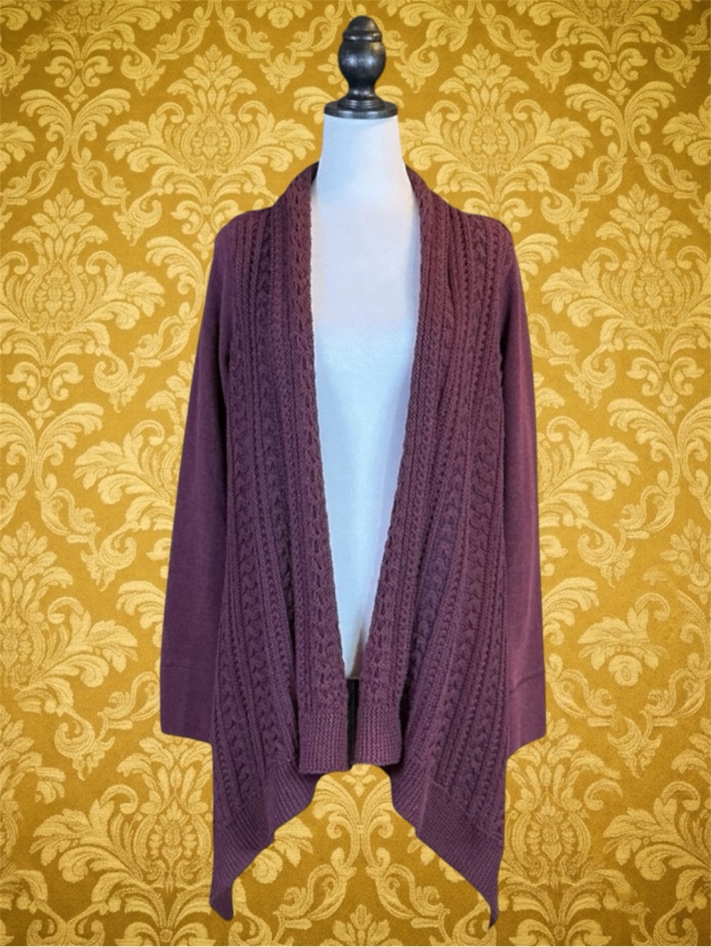 Anthropologie Saturday/Sunday Boho Cottagecore Cozycore Cable Knit Cardigan S
